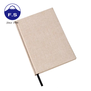 Offset printing fabric gold foil cover custom workbooks